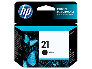 Picture of HP 21 Black Cartridge and HP 22 Tri-color Cartridge